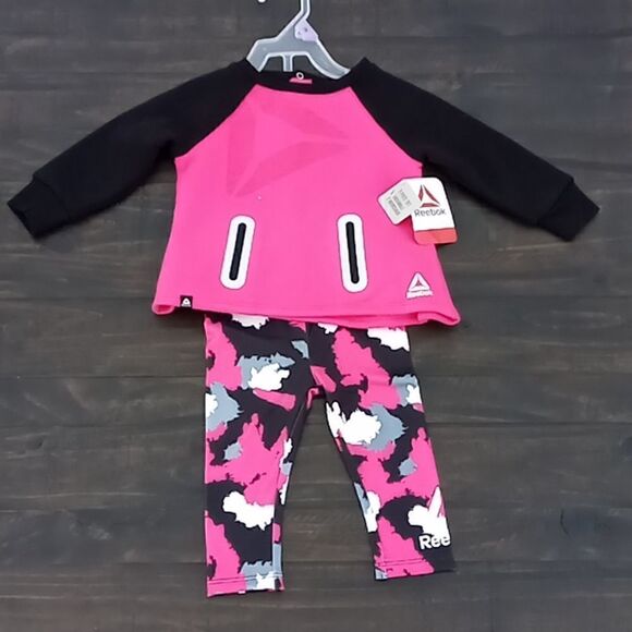 Reebok Little girls active set 12 months - Picture 1 of 6